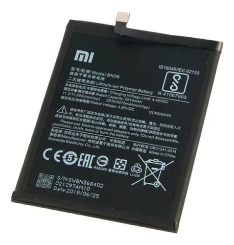 Bat.era Modl: Bn36 - Xiaomi Mi A2