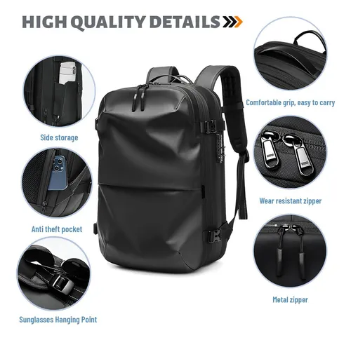 Mochila De Viaje Antirrobo De Compresión Al Vacío.