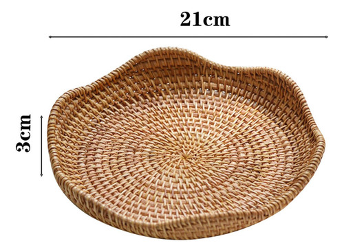 Exhibición Redonda De La Bandeja De La Porción De 21cmx3cm