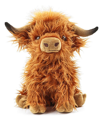 Muñecas De Peluche Highland Cow, Juguetes Para Vacas De Pelo