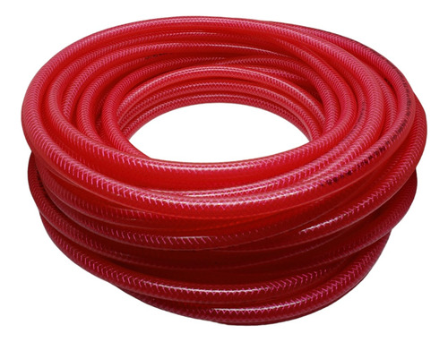 Manguera Presion Roja 16mm 5/8 Pvc Neumática Aire 30 Metros