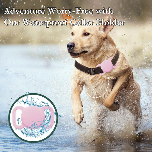 Rastreador Inteligente De Perros Marca Find My Modelo Imperm Rosado
