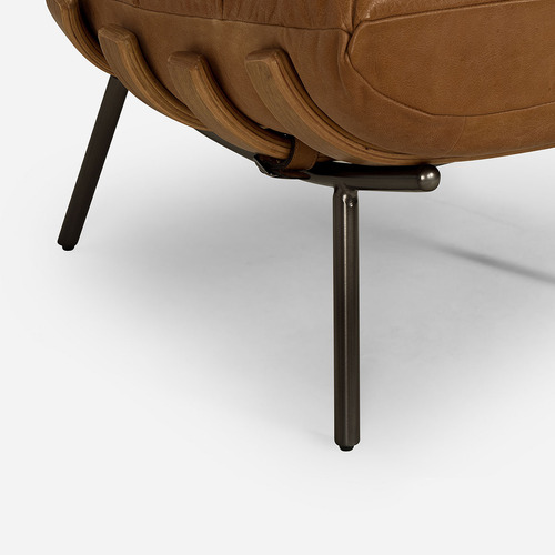 Poltrona Rosen Ponti Cuero Camel