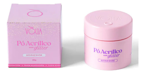 Po Acrilico Com Glitter Goyave Shine 20g - Volia