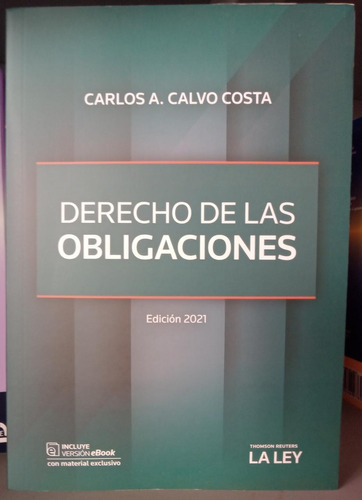 Derecho De Las Obligaciones Última Edición / Calvo Costa
