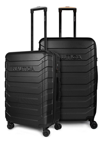 Pack 2 Maletas Mediana 18kg + Grande 23kg Soho Negro Nautica