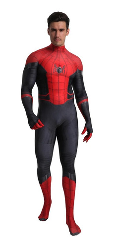 Disfraz Cosplay Spiderman Marvel Para Hombre En Lycra Spandex Sin Máscara