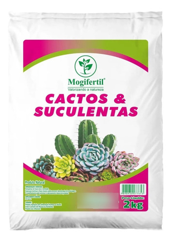 Terra Especial Para Plantio De Suculentas, Cactus E Bonsay