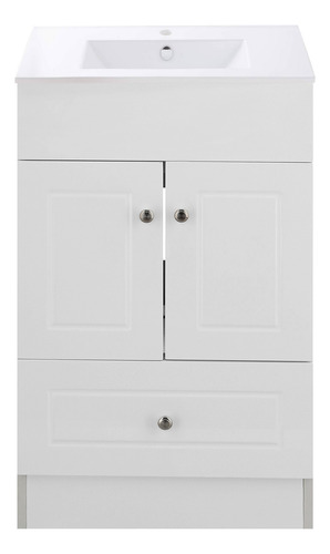 Kit Mueble Vanitorio Termolaminado Blanco C 50x40x80cm