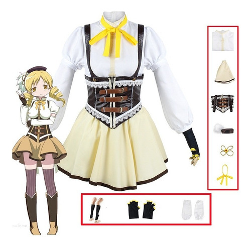 Tomoe Mami Cosplay Anime Puella Magi Madoka Magica Cosplay