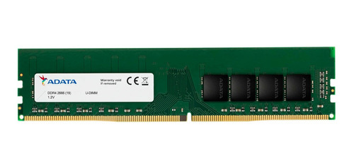 Imagen 1 de 1 de Memoria RAM Premier color verde 4GB 1 Adata AD4U26664G19-SGN