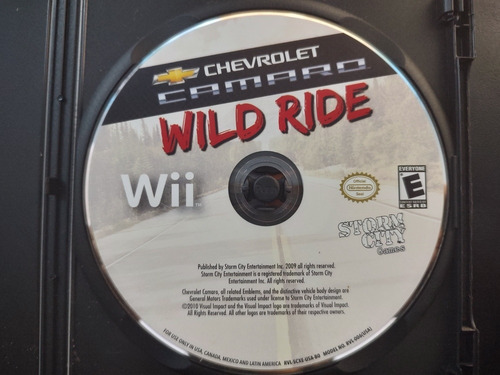 Chevrolet Camaro Wild Ride Nintendo Wii Original Físico 