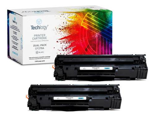 Toner Techlogy 79a Cf279a 2 Pack M12 Mfp M26a Tinta Negro