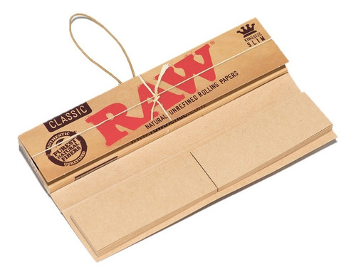 Imagen 4 de 9 de Papel Para Armar Raw Classic Connoisseur 110mm Slim + Tips
