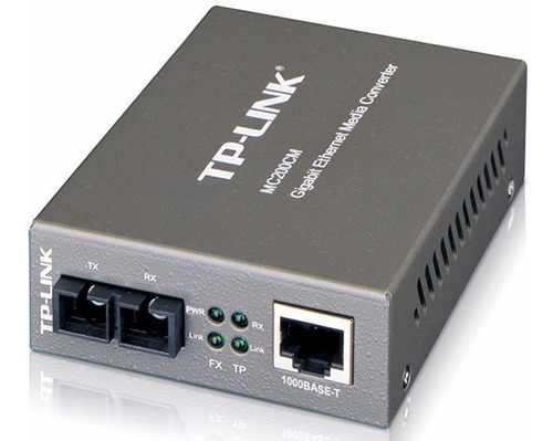Tp Link Conversor Mídia Fibra Gigabit De Multi-modo Mc200cm