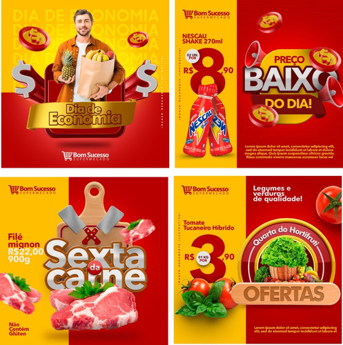 Pack 280 Artes Editáveis Supermercado Encarte Flyers Em Psd | MercadoLivre Pack 280 Artes Editáveis Supermercado Encarte Flyers Em Psd | MercadoLivre