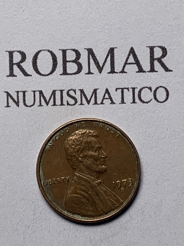 Robmar- Moneda De1  Penny Es 1 Centavo De Usa,año 1973 S