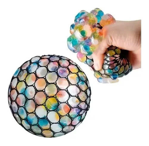 Imagem 1 de 2 de Bola Anti-stress Colorida - Squishy Mesh Ball - Fidget Toy