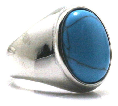 Anillo Perla Azul Turquesa 