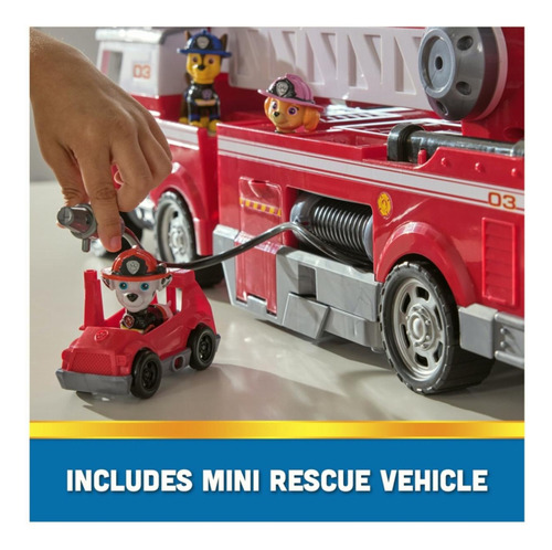 Paw Patrol Camión De Bomberos Ultimate Rescue Con Escalera