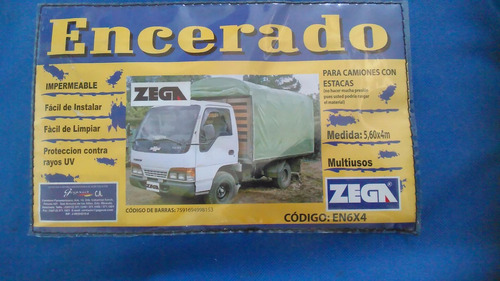 Lona Impermeable Encerado 6x4 , Zega Camión Carga.tienda.