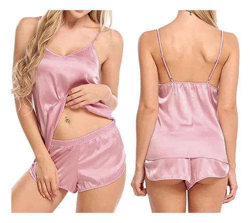 Conjunto De Pijamas De Seda Para Mujer, Ropa De Dormir, Ropa