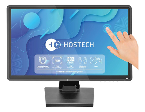 Monitor Táctil Hostech 18.5 Fhd Htmotch1b Negro