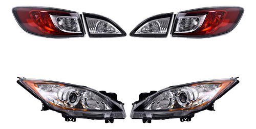 Set Calaveras + Faros Depo Mazda 3 2010-2013