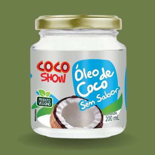 Kit C2 Óleo De Coco Sem Sabor 200ml Coco Show
