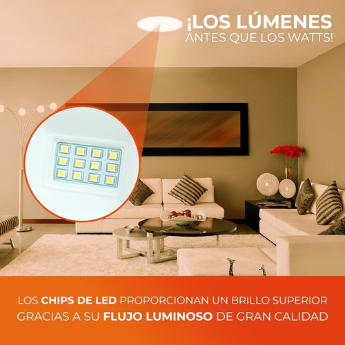 Imagen 10 de 10 de Lampara Empotrado En Techo Blanco 12w Luz Suave Cálida 12ydl