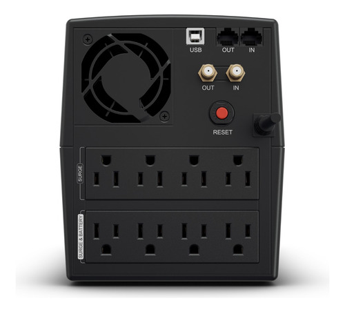 Ups Cyberpower 1500va/900w Regulador De Voltaje,8 Contactos Negro