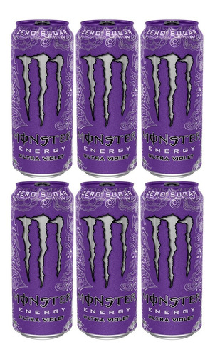 Energetico Monster Energy Fardo Caixa Com 6 Latas De 473ml