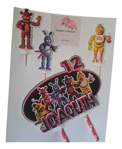 Cake Topper Five Nights At Freddys Fnaf