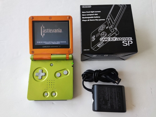 Nintendo Gba Sp Gameboy Advance Sp Verde F Ags-001 + 1 Juego