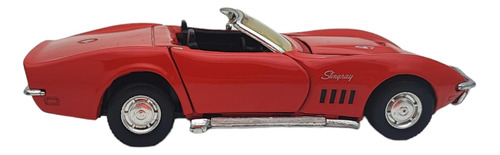 Carro Metálico 1/32 Chevrolet Corvette Stingray Rojo 1969
