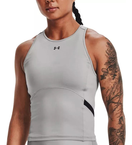 Tank Top Fitness Under Armour Mesh Gris Mujer 1373943-558