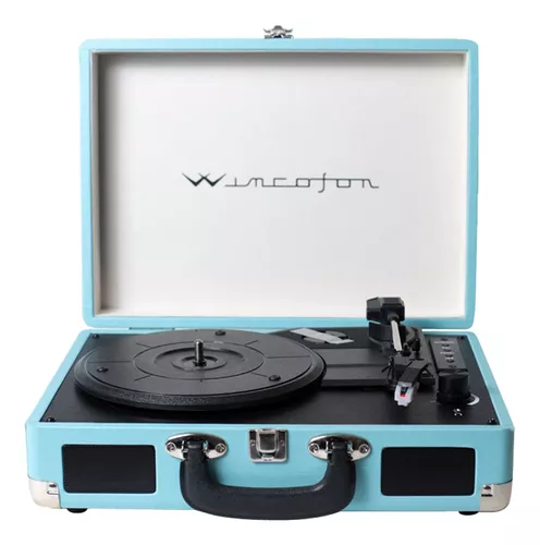 Tocadiscos Bluetooth Graba Vinilo A Usb Wincofon Winco W-406