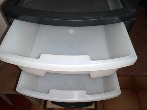 Organizador De Gaveteiro Preto/branco Com 6 Gavetas (Usado)