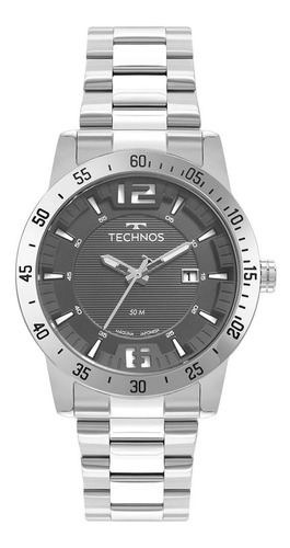 Relógio Technos Masculino Militar Prata - 2117let/1f