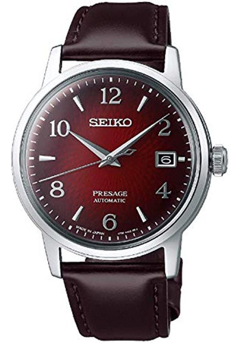Seiko Presage Reloj Automático Para Hombre Con Esfera Roja S