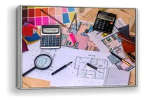 Comprar Cuadro De Acrilico Con Marco Arquitectura Materiales 60x90cm Colores Plata