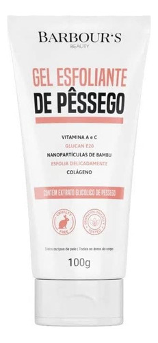 Esfoliante Pessêgo Peach Skin Scrub 100ml Barbour's Beauty