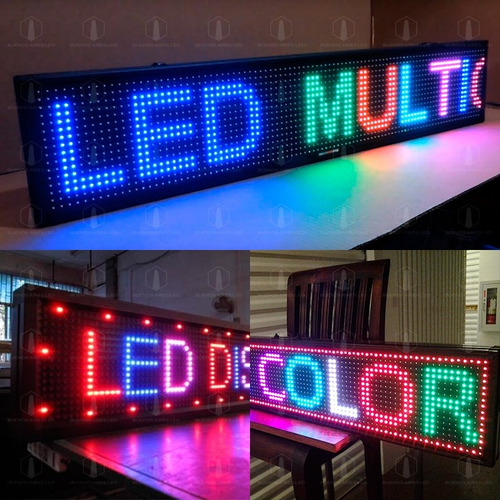Cartel Led Programable Wifi Celular Vidriera Multicolor Rgb