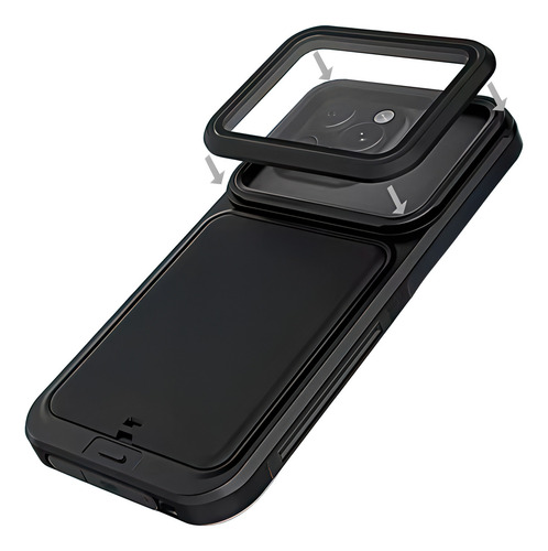 Case Capinha Capa Prova D'água Para iPhone 16 Pro Com Proteção Aquática Para Mergulho Magbolt Aqualock Extreme Até 15 Metros De Profundidade