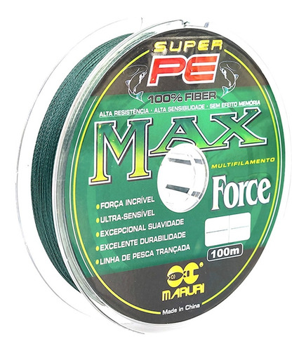 Imagem 2 de 5 de 300m Linha Multifilamento Maruri Max Force 0.14mm