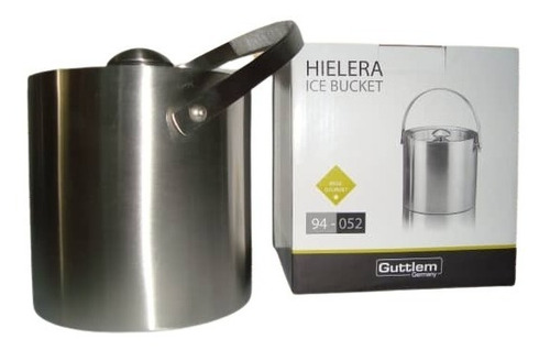 Hielera Con Tapa Tde Acero Inoxidable Marca Guttlem