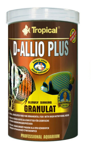 Ração Tropical D-allio Plus Granulat 60g C/ Alho P/ Peixes