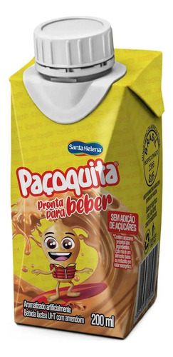 Bebida Láctea Paçoquita Original 200ml (24 Unidades) Kit