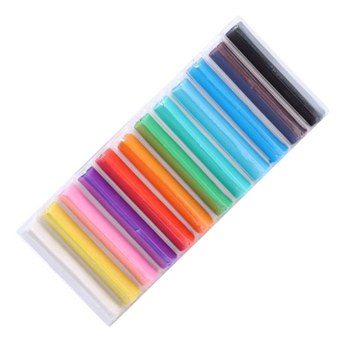 Plasticina Triangular 12 Colores Adix Color Multicolor