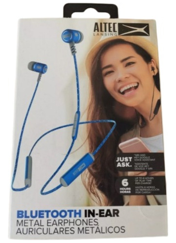 Audífonos Bluetooth Marca Altec Lansing Color Azul